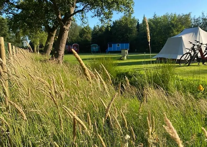 Pipowagens Bij Pannenkoekenrestaurant & Camping De Koppenjan \'Een Uniek Verblijf Met Kinderspeelboerderij\'
